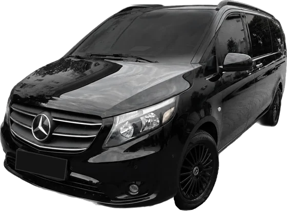 Black Mercedes-Benz Vito, Large MPV