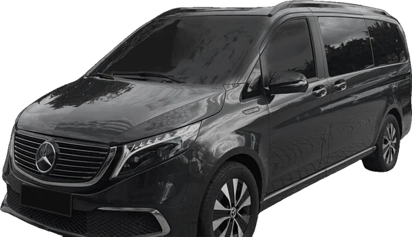 Black Mercedes-Benz EQV, Executive MPV