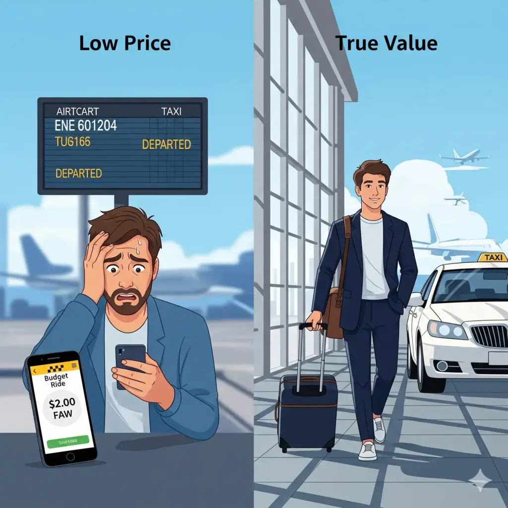 price-vs-cost-reliability-airport-transfers